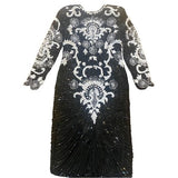 NWT Eve’s Allure sequins beaded dress M
